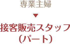 接客販売スタッフ